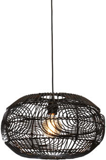 GOOD&MOJO Hanglamp Madeira - Rotan Zwart - Ø48cm