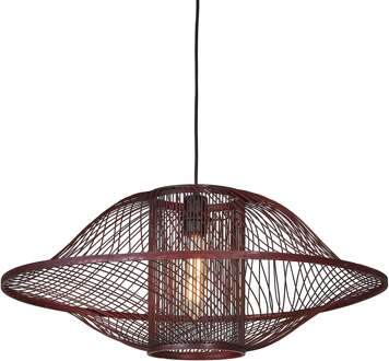 GOOD&MOJO Hanglamp Maui bamboe/kap ø70xh.30cm burgundy, L