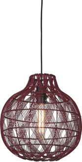 GOOD&MOJO Hanglamp Mendoza bamboe/kap ø35xh.35cm burgundy, S
