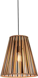 GOOD&MOJO Hanglamp Merapi - Bamboe|Zwart - 40x40x42cm Bruin