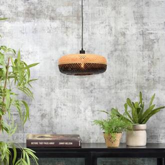 GOOD&MOJO Hanglamp Palawan - Bamboe|Zwart - Ø40cm Bruin