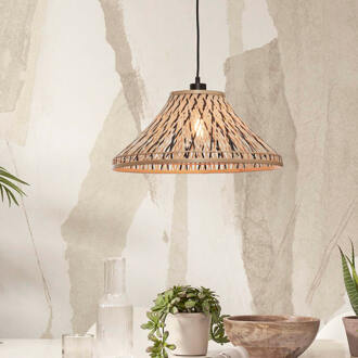 GOOD&MOJO Hanglamp Tahiti - Bamboe|Zwart - Ø45cm Bruin