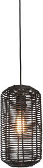 GOOD&MOJO Hanglamp Tanami - Rotan Zwart - Ø18x35cm