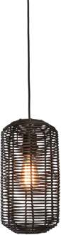 GOOD&MOJO Hanglamp Tanami - Rotan Zwart - Ø18x35cm