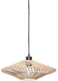 GOOD&MOJO Hanglamp Zanzibar - Rotan Wit - Ø40x12cm