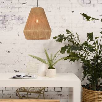 GOOD&MOJO Iguazu hanglamp kegel naturel Ø40cm naturel, zwart