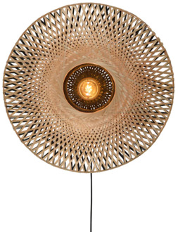 GOOD&MOJO Kalimantan Wandlamp M Bruin, Zwart