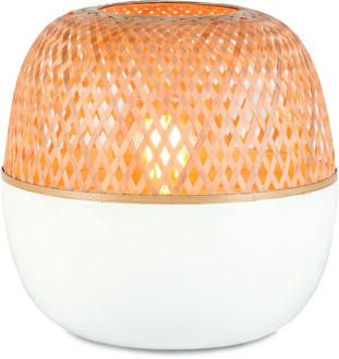 GOOD&MOJO Mekong Tafellamp L Beige, Wit