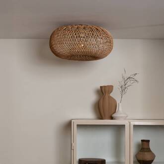 GOOD&MOJO plafondlamp Arizona, naturel, Ø 50 cm bamboe E27 bamboe naturel