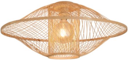 GOOD&MOJO Plafondlamp Maui bamboe/kap ø70xh.30cm naturel, L