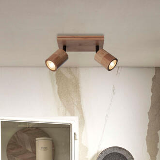 GOOD&MOJO Plafonniere Java - Bamboe - 22x12x13cm Bruin