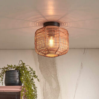 GOOD&MOJO Plafonniere Tanami - Rotan - Ø25cm Bruin