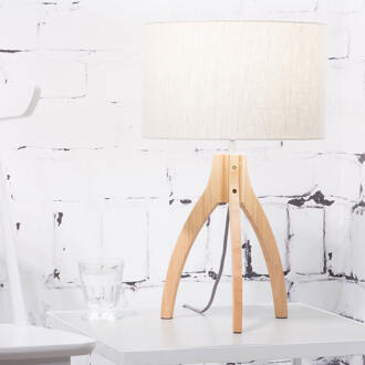 GOOD&MOJO Tafellamp Annapurna - Naturel|Bamboe - Ø36cm Bruin