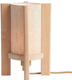 GOOD&MOJO tafellamp Corsica naturel elzenhout Bruin