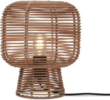 GOOD&MOJO Tafellamp Tanami - Rotan - Ø27cm Bruin