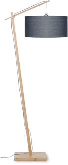 GOOD&MOJO Vloerlamp Andes - Bamboe|Donkergrijs - 72x47x176cm Bruin