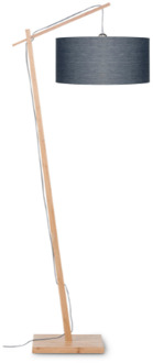GOOD&MOJO Vloerlamp Andes - Bamboe|Donkergrijs - 72x47x176cm Bruin