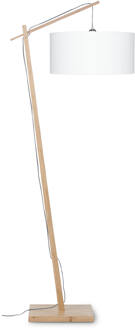 GOOD&MOJO Vloerlamp Andes - Bamboe|Wit - 72x47x176cm Bruin