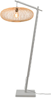 GOOD&MOJO Vloerlamp Cango - Bamboe Wit|Naturel - 36x60x176cm