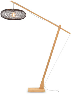GOOD&MOJO Vloerlamp Cango - Bamboe|Zwart - 175x60x207cm Bruin