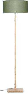 GOOD&MOJO Vloerlamp Fuji - Groen|Bamboe - Ø47cm