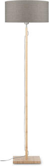 GOOD&MOJO Vloerlamp Fuji - Taupe|Bamboe - Ø47cm