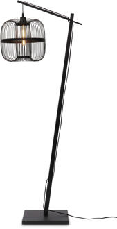 GOOD&MOJO Vloerlamp Hokkaido - Bamboe Zwart - 63x36x176cm