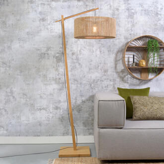 GOOD&MOJO Vloerlamp Iguazu - Bamboe|Jute - 73x50x176cm Bruin