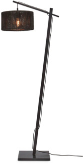 GOOD&MOJO Vloerlamp Iguazu - Bamboe|Jute Zwart - 57x31x150cm