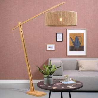 GOOD&MOJO Vloerlamp 'Iguazu' Jute, 207cm, kleur Naturel - 60 cm