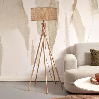 GOOD&MOJO Vloerlamp Java - Bamboe - Ø50x146cm Bruin