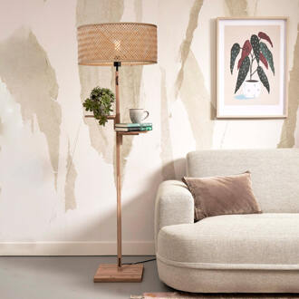 GOOD&MOJO Vloerlamp Java - Bamboe - Ø50x158cm Bruin