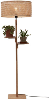 GOOD&MOJO Vloerlamp Java - Bamboe - Ø50x158cm Bruin