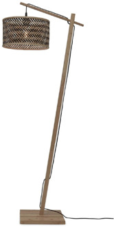 GOOD&MOJO Vloerlamp Java - Bamboe|Zwart - 58x32x150cm Bruin