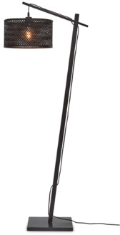 GOOD&MOJO Vloerlamp Java - Bamboe Zwart - 58x32x150cm
