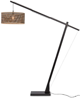 GOOD&MOJO Vloerlamp Java - Bamboe Zwart|Naturel - 175x50x207cm Bruin