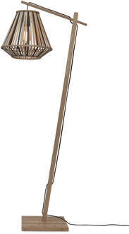 GOOD&MOJO Vloerlamp Merapi - Bamboe|Zwart - 57x30x150cm Bruin