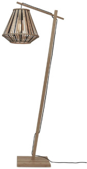 GOOD&MOJO Vloerlamp Merapi - Bamboe|Zwart - 57x30x150cm Bruin