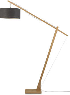 GOOD&MOJO Vloerlamp Montblanc - Bamboe|Donkergrijs - 175x47x207cm Bruin