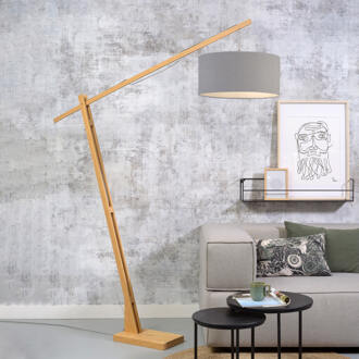 GOOD&MOJO Vloerlamp Montblanc - Bamboe|Taupe - 175x47x207cm Bruin