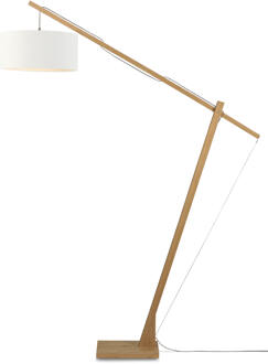 GOOD&MOJO Vloerlamp Montblanc - Bamboe|Wit - 175x47x207cm Bruin