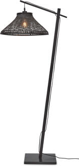 GOOD&MOJO Vloerlamp Tahiti - Bamboe Zwart - 65x45x150cm