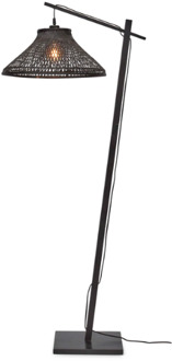 GOOD&MOJO Vloerlamp Tahiti - Bamboe Zwart - 65x45x150cm