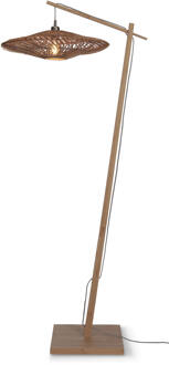 GOOD&MOJO Vloerlamp Zanzibar - Bamboe|Rotan - 73x55x176cm Bruin