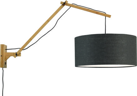 GOOD&MOJO Wandlamp Andes - Bamboe|Donkergrijs - 95x47x55cm Bruin