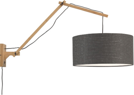 GOOD&MOJO Wandlamp Andes - Bamboe|Donkergrijs - 95x47x55cm Bruin