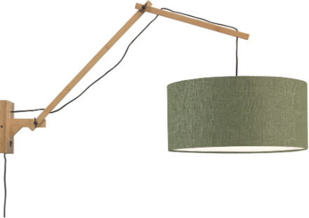 GOOD&MOJO Wandlamp Andes - Bamboe|Groen - 95x47x55cm Bruin