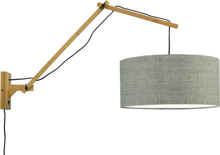 GOOD&MOJO Wandlamp Andes - Bamboe|Taupe - 95x47x55cm Bruin