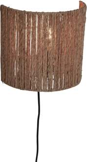 GOOD&MOJO Wandlamp Iguazu - Jute - 25x25x22cm Bruin