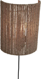 GOOD&MOJO Wandlamp Iguazu - Jute - 25x25x32cm Bruin